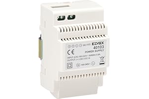Vimar 40103 Alimentatore per Videocitofono con Uscita 24 V, Alimentazione 100-240 V 50/60 Hz, Installazione su Guida DIN (60715 Th35), 3 Moduli, Bianco