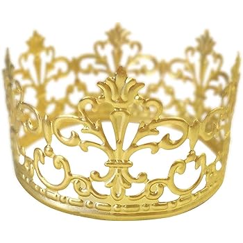 Bestonzon Gold Crown Cake Topper Gold Wedding Birthday Cake