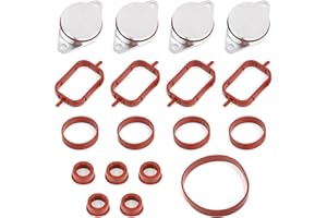 CLKE 4 x 22mm Kit de Suppression Clapets d'admission, Kit de Suppression Clapets d'admission Joint Collecteur Admission 11612245439 pour E87 E46 E90 E91 E92 E93 E39 E60 E83 E53