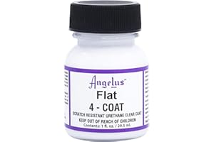 Angelus 4-Coat Finisher, 1 ounce bottle, Flat (901-01-000)