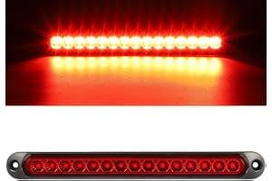 Greluma 1 Styck DC 12-24V 15 lysdioder Trailerbroms bakljusstång, vattentät stoppsväng bakljus körljus identifieringsljus för terränglastbil pickup bil RV UTV ATV (rött ljus)