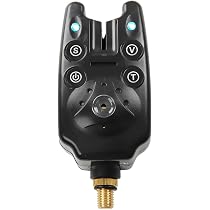 Bissanzeiger Sound & Light Fürs Angeln – 3 Empfindlichkeits-, 4 Ton- & 5 Lautstärkemodi, Blaue LEDs, Ohne Batterie – 95x50 Mm