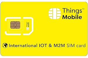 International IOT & M2M Things Mobile SIM Card with global coverage and multi-operator GSM/2G/3G/4G LTE network, no fixed costs, no expiration and competitive rates, with €10 credit included