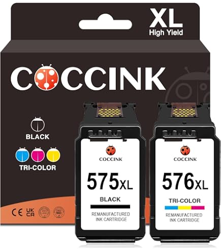 Cartouche D'encre Compatible Canon PG-575XL Noir - Lot De 2 - Haute Capacité (~400 Pages) - Pour Imprimantes TS/TR Série