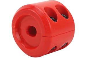 BROLEO Tappo Gancio Verricello, Realizzato in Gomma, Facile da Installare, Durevole, Resistente all'ossidazione, Salvacavo di Lunga Durata, con Chiave Esagonale per ORV (Rosso)