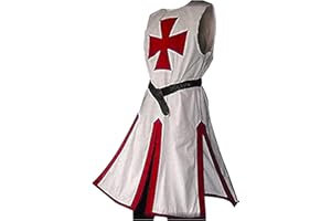 Feynman - Costume da cavaliere templare medievale, da uomo