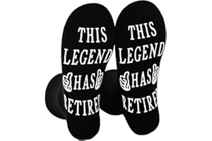 NOEMIN Mens Happy Retirement Gifts Socks - Retirement Gift for Dad Grandad Size 9-11
