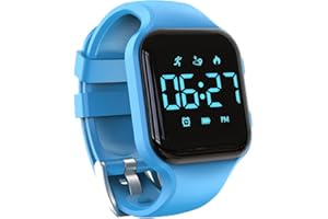 FOCWONY LED Kids Multifunction Steps Counting Watch, Digital Watch, Kids Pedometer Watch, Stopwatch, Alarm Clock, Calories for Women Children Girls Boys
