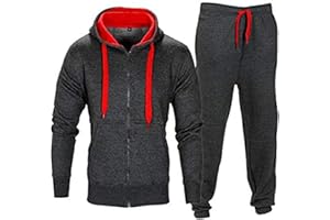 shelikes Mens Track Suit Set Camouflage Fleece Army Hooded Hood Top Joggers Bottom Tracksuit Sweatsuit Jogging Joggers Set