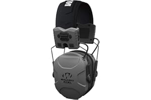 Walker's XCEL - Paraorecchie elettronico digitale, 26 dB, NRR, protezione dal rumore, per riprese acustiche, 2 batterie AAA, XCEL 500-Bluetooth, taglia unica