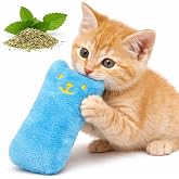 SOGUD Catnip Kedi Oyuncağı Mavi &ndash; Sesli Peluş Kedi Oyuncak, Isırınca Ses &Ccedil;ıkaran Plush Cat Toy, Yumuşak Dayanıklı Mini Boy Ke
