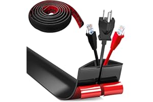 BUERPINKING Suelo para puente de cables, flexible, pequeño, suelo autoadhesivo, canales de cable de 3 m x 5 cm de ancho, cubiertas de suelo, protección de cables, bandeja para todos los cables de alimentación,