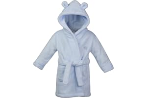 BABYTOWN Bébé Garçons Peignoir à Capuche en polaire ultra douce peignoir de bain avec cœur oreilles filles