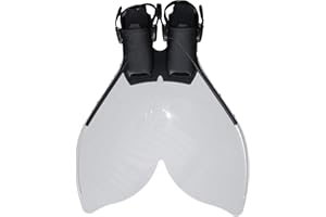 Sweam - Monofin Adjustable Mermaid Tail - UK Foot Size 6/9 - EU 39/43 White
