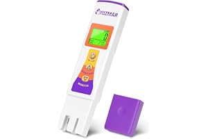 UIUZMAR Misuratore Qualità dell'Acqua per Acqua Potabile, Misuratore TDS Acqua per Osmosi Inversa, Tester TDS e EC 3 in 1 Conduttivimetro per Domestico dell'acqua da Bere, Acquario, Idroponica