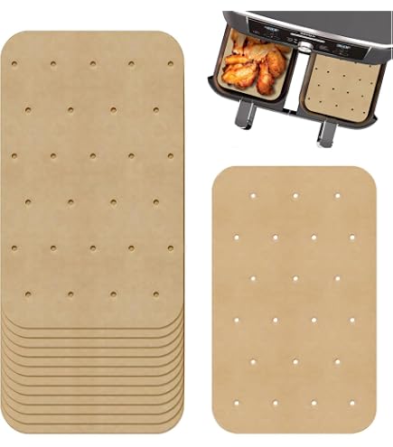 200 Stück Backpapier Für Heißluftfritteuse – 14x20,5 Cm, Perforiert, Universell Für Airfryer & Ofen