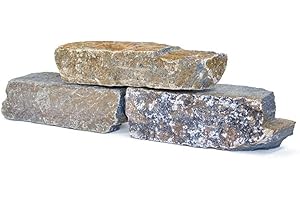 ZIERKIESUNDSPLITT Mauersteine Quarzit, ± 15-40cm, 1000KG Holzkiste Big Bag