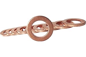 AUTODIDACT77 10 Rondelle di Rame M10 x 16 x 1,5 per tappi scarico olio, compatibili con singole serie del gruppo VW