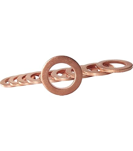 Seamaka 1160PCS Crush Washer Oil Drain Plug,18 Sizes Copper and Aluminum Crush Washers Assortment Kit,Automotive Oil Pan Drain Plug Gasket M6 M8 M10 M12 M14 M16 M18 M20 M22 M24 Seamaka 1160PCS Crush Washer Oil Drain Plug,18 Sizes Copper and Aluminum Crush Washers Assortment Kit,Automotive Oil Pan Drain Plug Gasket M6 M8 M10 M12 M14 M16 M18 M20 M22 M24