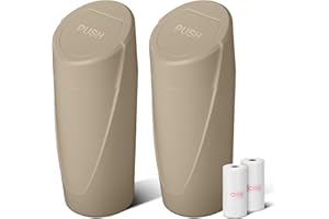 SGLRT Auto Mülleimer mit Deckel–2 Packungen Automülleimer Getränkehalter–Beige Mini Mülleimer für Auto mit 40 Müllbeuteln - Auto Organizer und Aufbewahrung für Vordersitz Zubehör