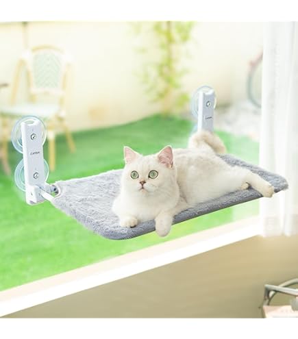Amaca Da Finestra Per Gatti Con Stelle Luminose - Lettino Sospeso Pieghevole Con Ventose Forti, Portata Fino A 20 Kg