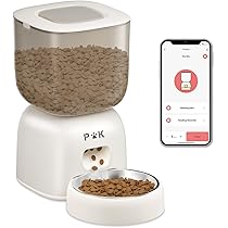 PUPPY KITTY Voederautomaat voor katten en honden, 2,4 G wifi, intelligente kattenvoer-automaat met roestvrijstalen kom voor droogvoer, app-bediening, spraakopname, 1 - 10 maaltijden per dag