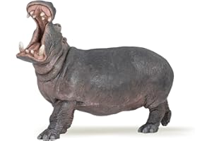 Papo WILD ANIMAL KINGDOM Tiere Figurine, 50051 Hippopotamus, Multicolour