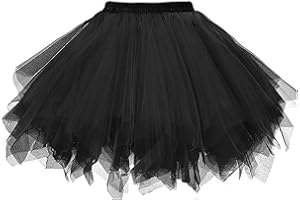 Ksnnrsng Damen Tüllrock tütü Rock 50er Rockabilly Petticoat Tutu Unterrock Kurz Ballett Tanzkleid Cosplay Ballkleid Abendkleid
