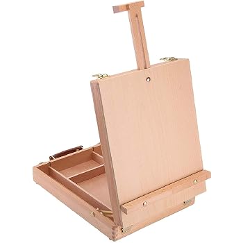 Artina Le Mans Chevalet De Table En Bois De Hêtre Massif Inclinable Avec Tiroir - Jusqu'à 56cm