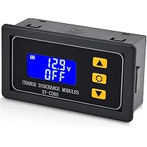 Scheda Sicurezza 6-60V Scheda Protezione Display LCD Con Controllo Carica Batteria Li-ion 10A, 6-60V, Per BMS Batterie Carica