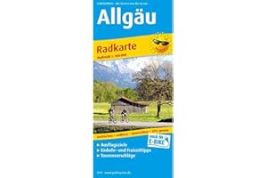Allgäu: Radkarte mit Ausflugszielen, Einkehr- & Freizeittipps, wetterfest, reissfest, abwischbar, GPS-genau. 1:100000 (Radkarte: RK)