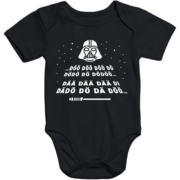 Bodino A Maniche Lunghe Per Bambini MoonWorks, 100% Cotone Bio, Scritta Tedesca 'Das Wars Ab Jetzt Hab Ich Die Macht', Nero, Taglia 68-74 Cm - 3