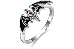 YFN Collar de Murciélagos plata de ley Gótico Colgante Vampiro Joyería Gótico Regalos para Mujeres Hombres