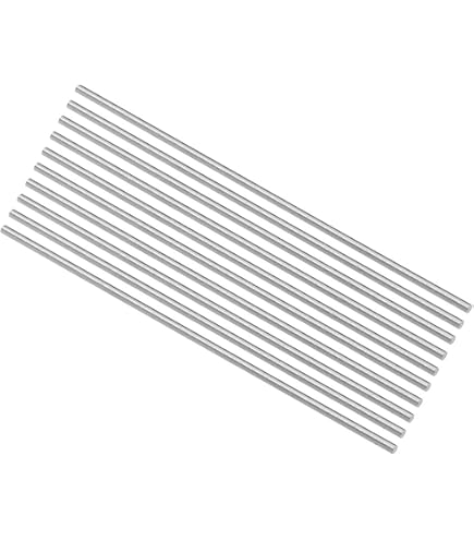 Sourcingmap Lot De 10 Tiges Acier Inoxydable 3mm X 90mm - Essieu Rond Pour Modèles RC Voiture