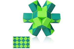 Ainiv Magiczna kostka węża, 48 bloków, puzzle 3D, zabawka, magiczna linijka, skręcane, zabawka dla dzieci, świetny prezent dla chłopców i dziewcząt, artykuły imprezowe, upominki na przyjęcie