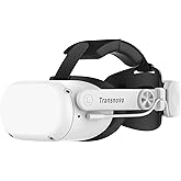 TRANSNOVO Battery Head Strap Compatible with Oculus Quest 2, 6000mAh Battery Pack Elite Strap Replacement for Meta Quest 2 Ac