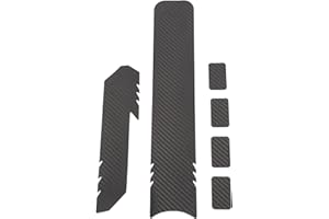 BROLEO Bicycle Frame Cover Strong Stickiness Bicycle Front Fork Frame Protector Nonslip Durable Shockproof Faux Leather for Mountain Bike Road Bike (Carbon Fiber Style)