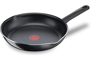 Tefal Day By Day On Poêle 32 cm, Non induction, Revêtement antiadhésif sûr, Fonction Thermo-Signal, Becs Verseurs, Fabriqué en France B56408AZ