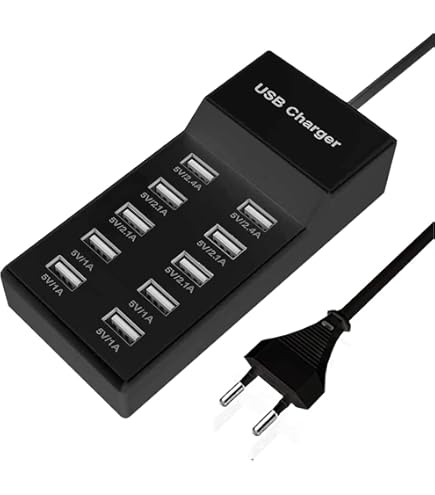 AUBEST Stazione Di Ricarica USB Multiporta 12 Porte Presa Di Corrente Adattatore HUB Dock For Caricatore Da Muro Veloce For Telefono - Foto 6