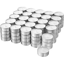 IKEA GLIMMA Kerzen/Teelichter, Weiß, 400 Stk