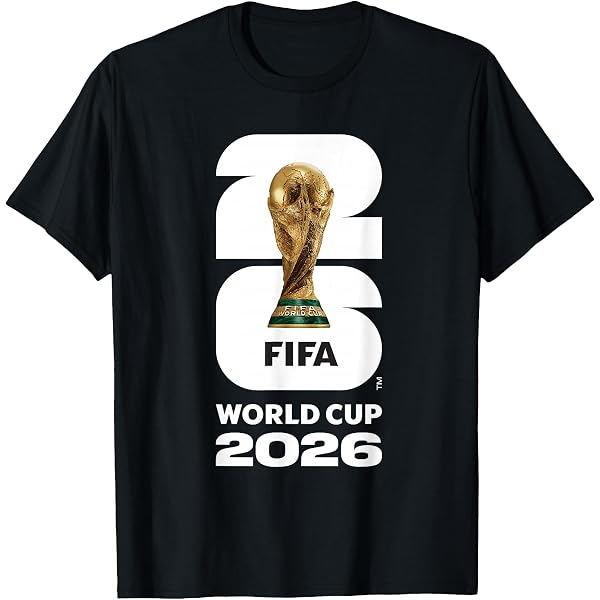 FIFA World CUP26 Boston Trophy Color T-Shirt : Amazon.co.uk: Fashion