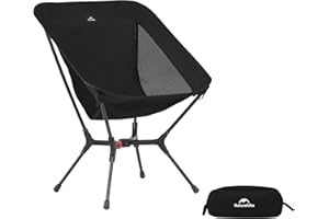 Naturehike YL01 Snap składane krzesło kempingowe, lekkie, kompaktowe i przenośne krzesło turystyczne z torbą do przechowywania, kompaktowe składane krzesło kempingowe ogrodowe piknikowe grillowe