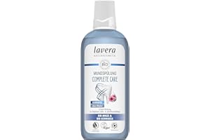 ‎LAVERA lavera Mundspülung Complete Care - Alkoholfrei -Fluoridfrei - Bio-Minze und Bio-Echinacea für 5-fach-Wirkung - Vegan - Naturkosmetik - 400 ml