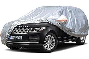 kayme Bâche Voiture Étanche Respirante, 6 Couches Housse de Protection Voiture Extérieur Compatible avec Range Rover (2005-2024) Contre Pluie Soleil Poussière avec Zip et Doublure en Coton.