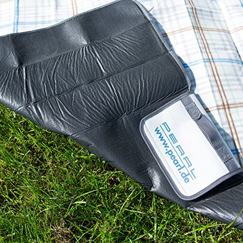 PEARL Wasserdichte XXL-Picknick-Decke aus Fleece, 2,5 x 2 m - 5
