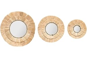 ATMOSPHERA CREATEUR D'INTERIEUR Atmosphera - Set aus 3 Spiegeln Alba - Bast - Beige