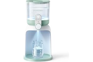 Momcozy Botella con luz nocturna dual, depósito de agua de 1700 ml, 6 niveles de temperatura, sin BPA, calentador de biberones para alimentos de leche, alimentación nocturna y accesorios de lactancia