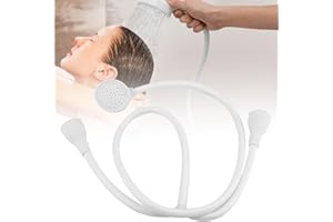 YOWMINA Double Tap Bath Sink Mixer Shower Head Hose Spray, Bath Shower Attachment, Shower Head and Hose Set for Bath Taps, Shower Spray Hose Bath for Hairdresser Shampoo Spray Pet Cleaner Set