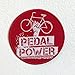 Produktbild Fahrrad Pedal-Logo, Rot, mit Stickerei