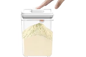 KYYGKY 2.3L Contenitore per Latte in Polvere Contenitori Pop-Up con Coperchio Dispenser di Polvere Formula Contenitori Ermetici per Alimenti Plastica Contenitore per Latte Polvere caffè farina